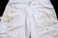 画像4: Dickiesディッキーズ ペンキ飛び ペインターパンツ 白 W36 L34★18 (4)