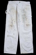 画像2: Dickiesディッキーズ Dunn Edwards PAINTS ペンキ飛び コットン ペインターパンツ 白 W38 L30★07 (2)