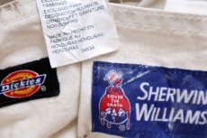 画像6: Dickiesディッキーズ SHERWIN-WILLIAMS ペンキ飛び コットン ペインターパンツ 白 W34 L34★01 (6)