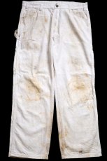 画像2: Dickiesディッキーズ 汚れ コットン ペインターパンツ 生成り W36 L30★20 (2)