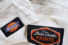 画像6: Dickiesディッキーズ Dunn Edwards PAINTS ペンキ飛び コットン ペインターパンツ 白 W38 L30★07 (6)