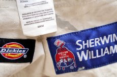 画像6: Dickiesディッキーズ SHERWIN-WILLIAMS ペンキ飛び コットン ペインターパンツ 生成り W32★05 (6)