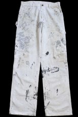 画像2: Dickiesディッキーズ Cloverdale Paint ペンキ飛び コットン ペインターパンツ 生成り W32★09 (2)