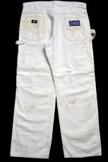 画像3: Dickiesディッキーズ SHERWIN-WILLIAMS ペンキ飛び コットン ペインターパンツ 白 W34★03 (3)