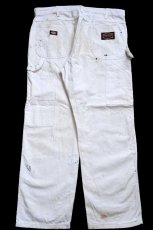 画像3: Dickiesディッキーズ Dunn Edwards PAINTS ペンキ飛び コットン ペインターパンツ 白 W38 L30★08 (3)