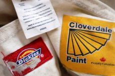 画像6: Dickiesディッキーズ Cloverdale Paint ペンキ飛び コットン ペインターパンツ 生成り W32★09 (6)