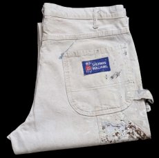 画像1: Dickiesディッキーズ SHERWIN-WILLIAMS ペンキ飛び コットン ペインターパンツ 生成り W36 L32★02 (1)