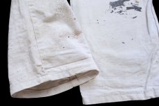 画像8: Dickiesディッキーズ GUIRY'S Benjamin Moore Paints パッチ付き ペンキ飛び コットン ペインターパンツ 生成り W30 L30★12 (8)