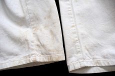 画像7: Dickiesディッキーズ SHERWIN-WILLIAMS ペンキ飛び コットン ペインターパンツ 白 W34★03 (7)