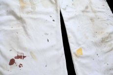 画像7: Dickiesディッキーズ ペンキ飛び ペインターパンツ 白 W36 L34★19 (7)