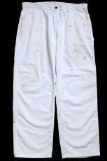 画像2: Dickiesディッキーズ ペンキ飛び ペインターパンツ 白 W38 L30★23 (2)