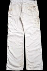 画像3: Dickiesディッキーズ ペンキ飛び ペインターパンツ 白 W36 L34★19 (3)