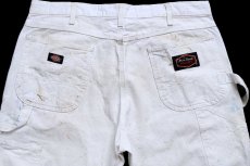 画像5: Dickiesディッキーズ Dunn Edwards PAINTS ペンキ飛び コットン ペインターパンツ 白 W38 L30★07 (5)