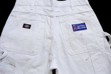 画像5: Dickiesディッキーズ SHERWIN-WILLIAMS ペンキ飛び コットン ペインターパンツ 白 W32 L30★06 (5)