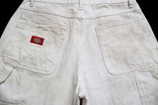 画像5: Dickiesディッキーズ ペンキ飛び コットン ペインターパンツ 生成り W30★17 (5)
