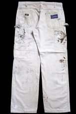 画像3: Dickiesディッキーズ SHERWIN-WILLIAMS ペンキ飛び コットン ペインターパンツ 生成り W36 L32★02 (3)