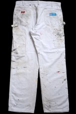 画像3: Dickiesディッキーズ PPG PAINTS ペンキ飛び コットン ペインターパンツ 白 W38★10 (3)