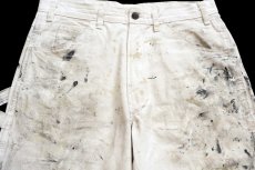 画像4: Dickiesディッキーズ SHERWIN-WILLIAMS ペンキ飛び コットン ペインターパンツ 生成り W32★05 (4)