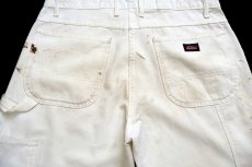 画像5: Dickiesディッキーズ ペンキ飛び ペインターパンツ 白 W34 L32★21 (5)