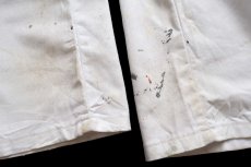 画像8: Dickiesディッキーズ ペンキ飛び ペインターパンツ 白 W36 L34★19 (8)