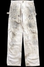 画像2: Dickiesディッキーズ SHERWIN-WILLIAMS ペンキ飛び コットン ペインターパンツ 生成り W32 L34★04 (2)