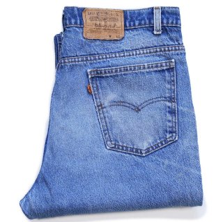 90s USA製 Levi'sリーバイス 517 先染め ブラック デニムパンツ w34