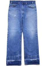 画像2: 80s USA製 Levi'sリーバイス 517 ダメージ デニムパンツ W38 L31★122 ブーツカット (2)