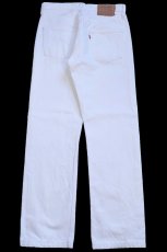 画像3: 90s USA製 Levi'sリーバイス 501 ホワイト デニムパンツ W29 (3)