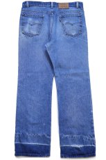 画像3: 80s USA製 Levi'sリーバイス 517 ダメージ デニムパンツ W38 L31★122 ブーツカット (3)