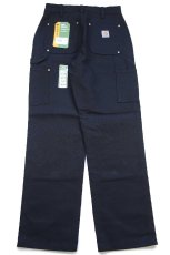 画像3: 新品★USA製 carharttカーハート ダブルニー ダック地 ペインターパンツ 黒 W30 L30 (3)