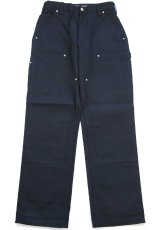 画像2: 新品★USA製 carharttカーハート ダブルニー ダック地 ペインターパンツ 黒 W30 L30 (2)