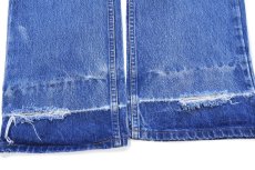 画像9: 80s USA製 Levi'sリーバイス 517 ダメージ デニムパンツ W38 L31★122 ブーツカット (9)