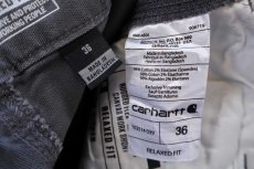 画像5: carharttカーハート CANVAS WORK SHORT ストレッチ キャンバス ペインター ショートパンツ グレー W36★ショーツ (5)