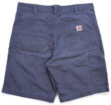 画像2: carharttカーハート CANVAS WORK SHORT ストレッチ キャンバス ペインター ショートパンツ グレー W36★ショーツ (2)