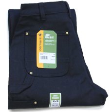 画像1: 新品★USA製 carharttカーハート ダブルニー ダック地 ペインターパンツ 黒 W30 L30 (1)