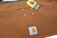 画像3: 新品★carharttカーハート Firm Duck Half Apron ダック地 ワークエプロン 茶 L-XL (3)