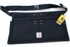 画像1: 新品★carharttカーハート Firm Duck Half Apron ダック地 ワークエプロン 黒 L-XL (1)