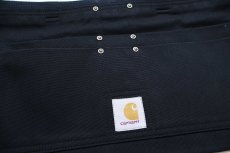 画像3: 新品★carharttカーハート Firm Duck Half Apron ダック地 ワークエプロン 黒 L-XL (3)