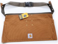 画像1: 新品★carharttカーハート Firm Duck Half Apron ダック地 ワークエプロン 茶 L-XL (1)