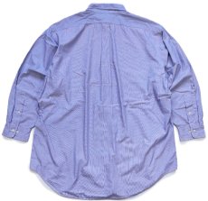 画像2: 90s ラルフローレン YARMOUTH ストライプ ボタンダウン コットンシャツ 紺×白 17★特大 (2)