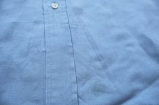 画像5: 00s ラルフローレン CLASSIC FIT ワンポイント ボタンダウン リネン×シルクシャツ ライトブルー L (5)
