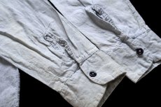 画像6: 70s USA製 Sears Work Leisure WHEELER INTERNATIONAL パッチ付き コットン グレーシャンブレーシャツ M (6)