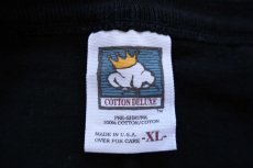 画像6: 90s USA製 IPNC 刺繍 ヘンリーネック コットン 長袖Tシャツ 黒 XL (6)