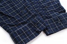 画像6: 00s ラルフローレン CLASSIC FIT タッタソールチェック コットンシャツ 黒 XL (6)