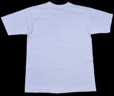 画像3: 90s USA製 NORTH CAROLINA TAR HEELS マスコット コットンTシャツ 白 L (3)