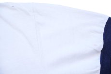 画像6: 80s USA製 CATE コットン リンガーTシャツ 白×紺 XL (6)