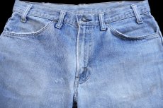 画像4: 70s USA製 Levi'sリーバイス 684 ダメージ デニムパンツ W34★ベルボトム ビッグベル (4)
