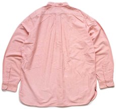 画像2: 00s ラルフローレン CLASSIC FIT ワンポイント マチ付き ボタンダウン オックスフォード コットンシャツ ピンク XL (2)