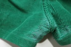画像6: 80s OP ocean pacific オーシャンパシフィック ロゴ刺繍 太畝 コーデュロイ ショートパンツ 緑 W28★ショーツ (6)