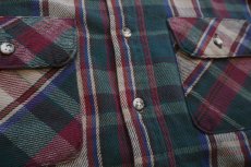 画像5: 90s FIVE BROTHERファイブブラザー チェック コットン フランネルシャツ T-XL (5)